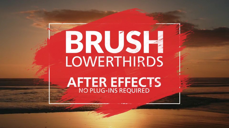 Brush Lower Thirds - 3