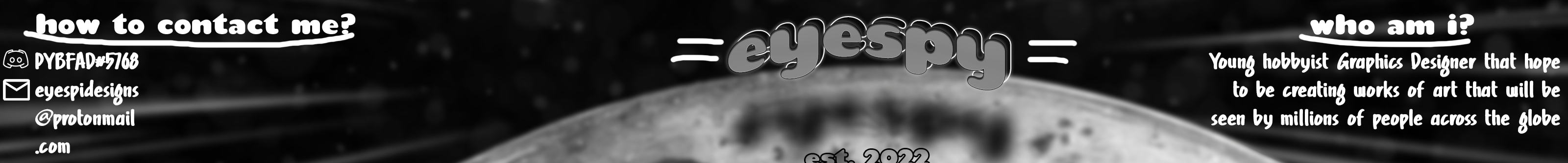 Banner de perfil de eye spied