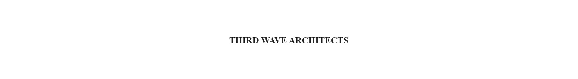 Third Wave Architects のプロファイルバナー