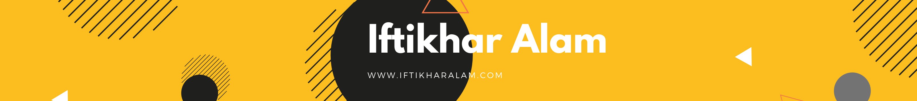 Iftikhar Alam's profile banner