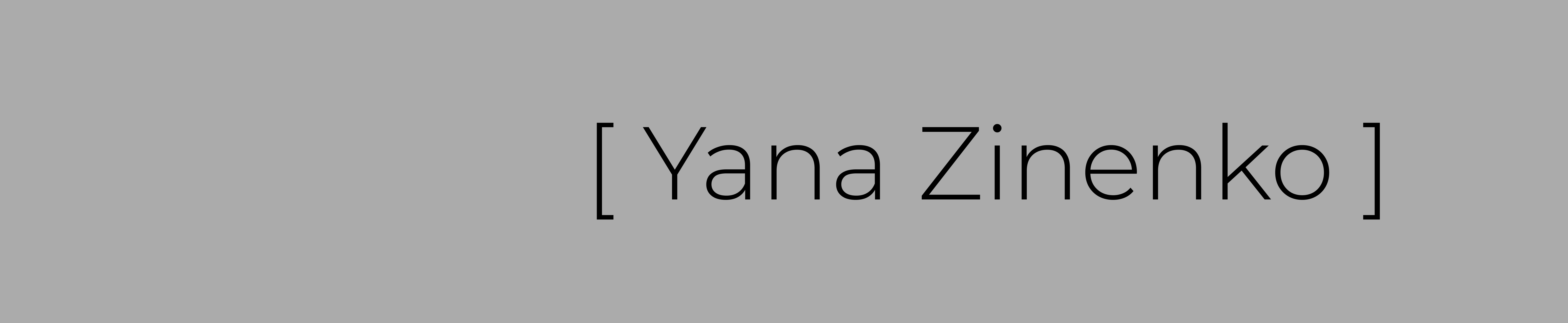 Yana Zinenko's profile banner