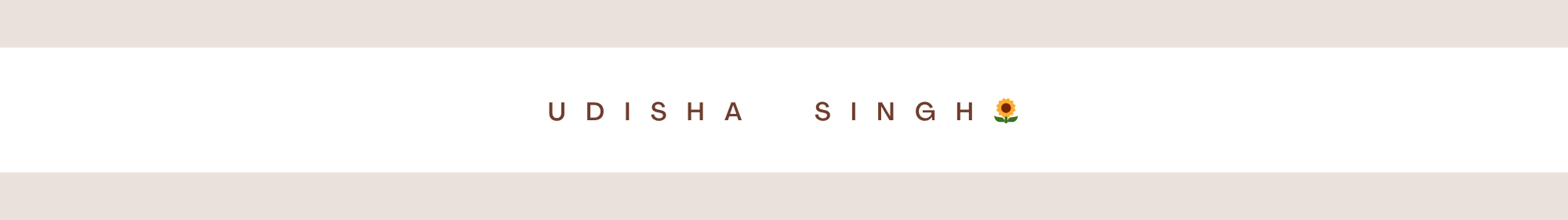 Udisha Singh's profile banner