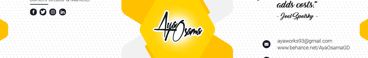 Aya Osama's profile banner