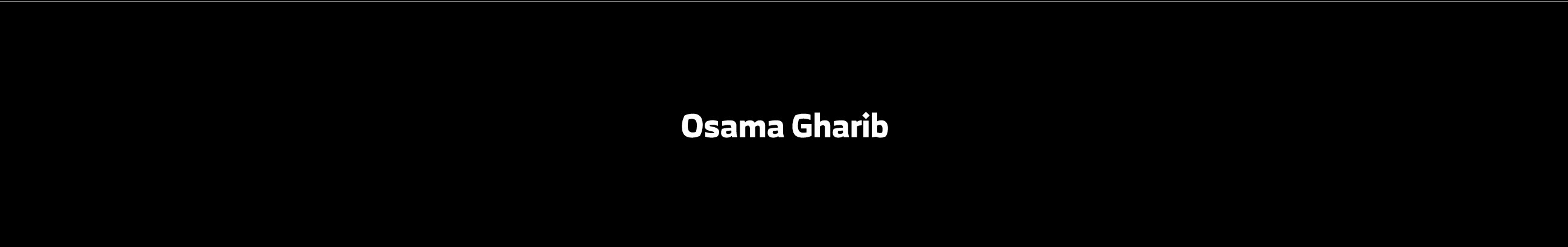 Osama Gharib's profile banner