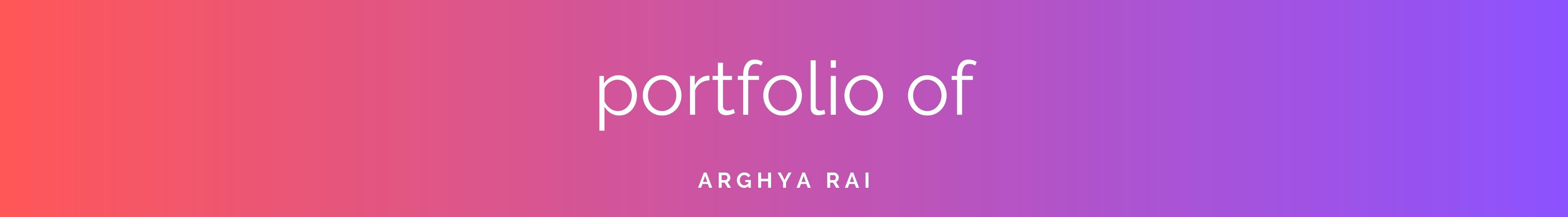 Arghya Rai's profile banner
