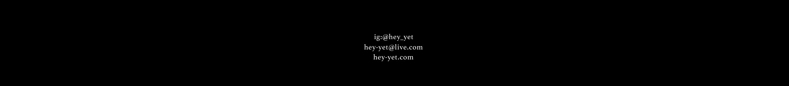 Bannière de profil de Hey Yet