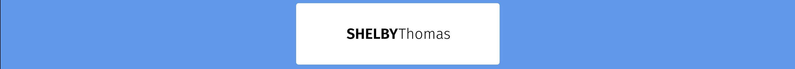 Shelby Thomas's profile banner