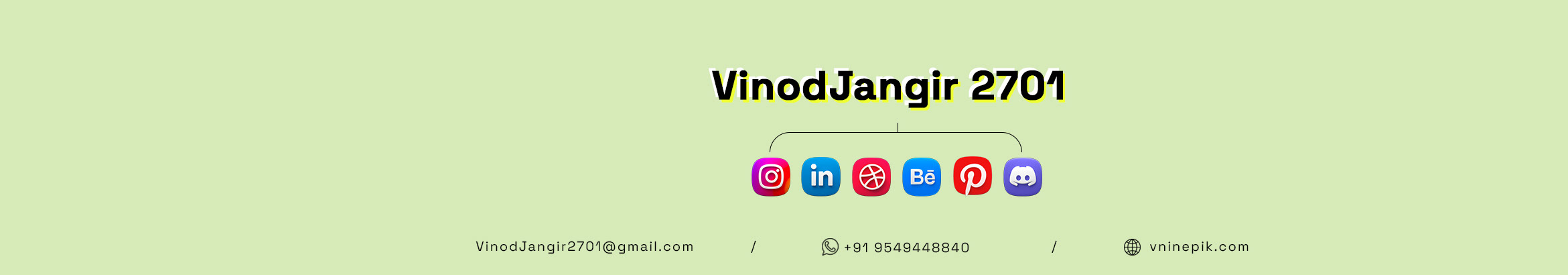 vinod jangir's profile banner