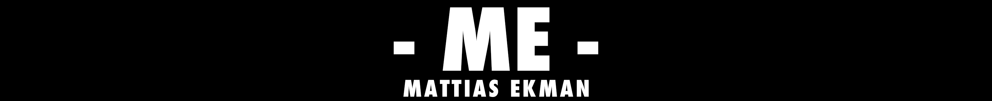 Bannière de profil de Mattias Ekman