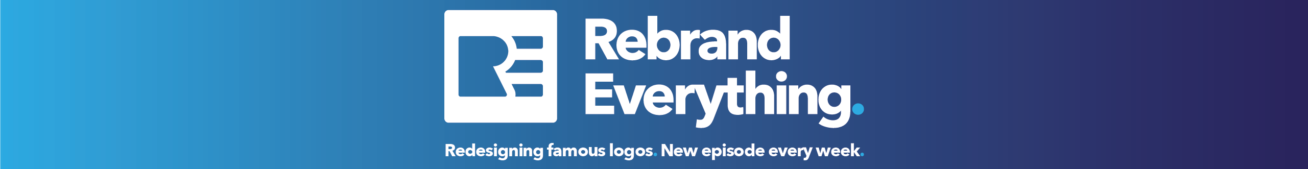 Rebrand Everything - Logo Design Process Videos's profile banner