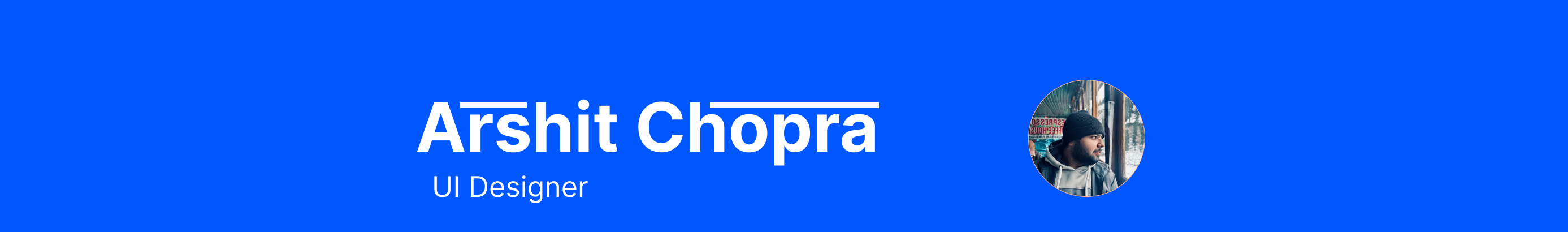 Arshit Chopra's profile banner