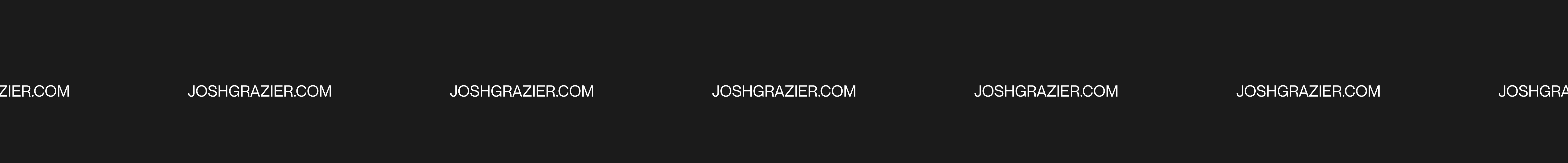 Banner profilu uživatele Josh Grazier