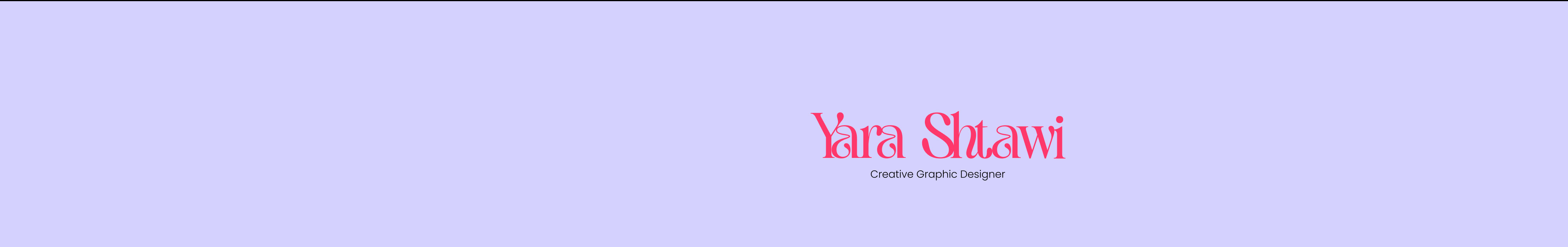 Баннер профиля Yara Abdullah | Creative Graphic Designer
