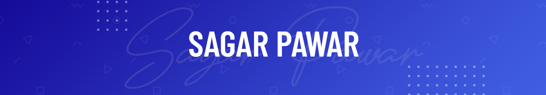 Sagar Pawar のプロファイルバナー