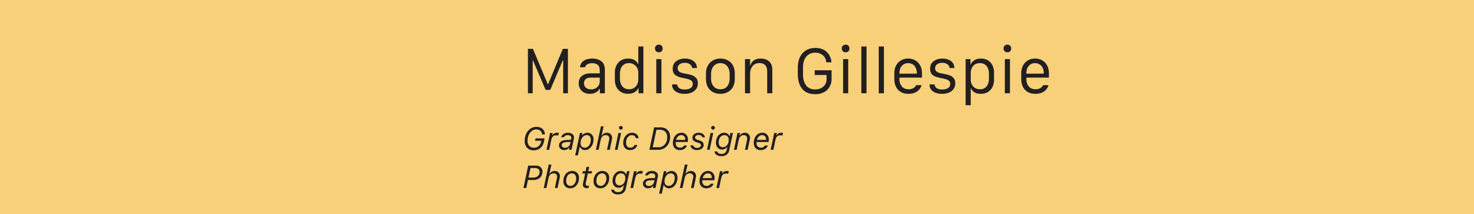 Madison Gillespie's profile banner