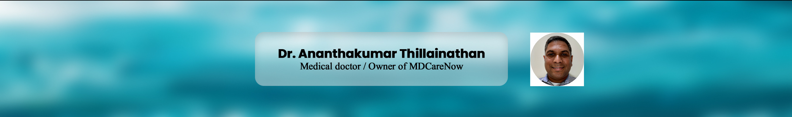 Dr. Ananthakumar Thillainathan's profile banner