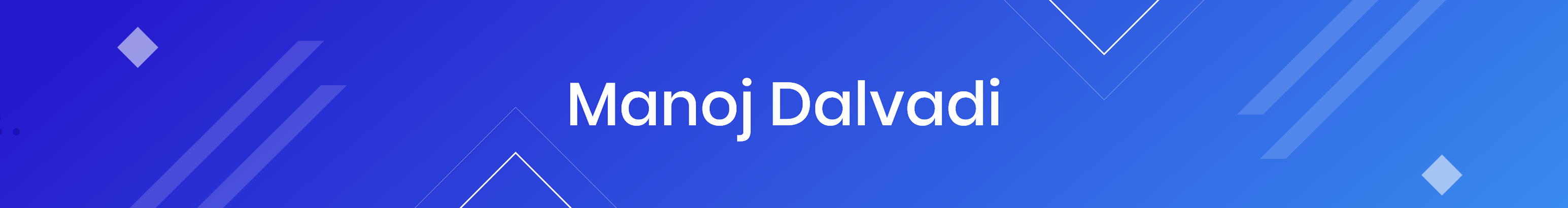 Banner de perfil de Manoj dalvadi