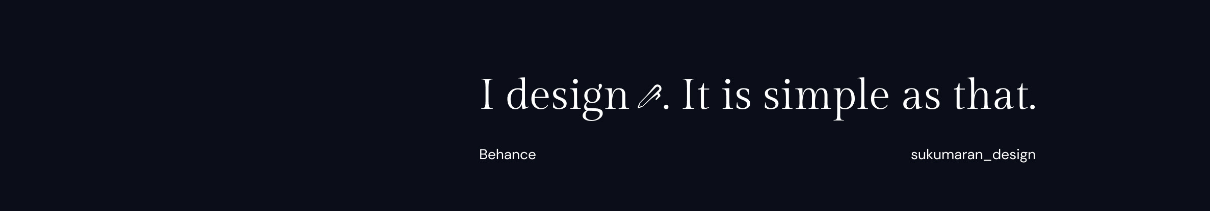 Баннер профиля Sukumaran Design