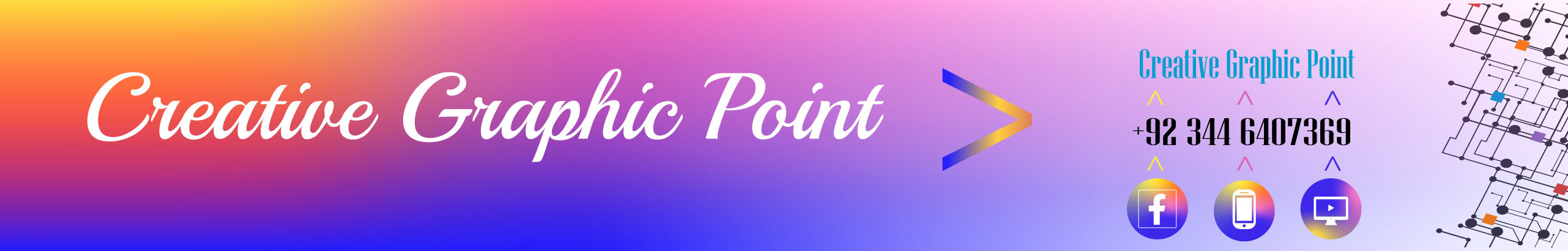 Banner de perfil de Creative Graphic point