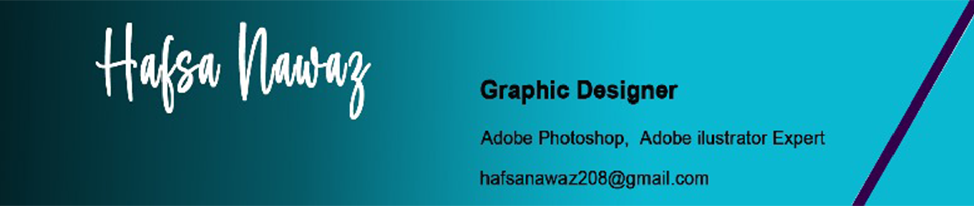 Hafsa Nawaz's profile banner