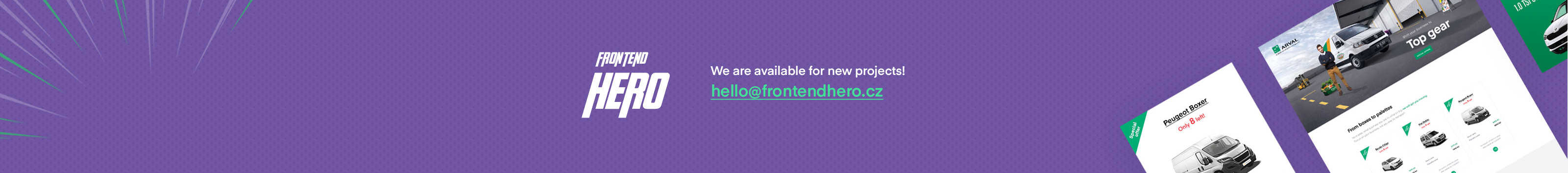 Frontend Hero's profile banner