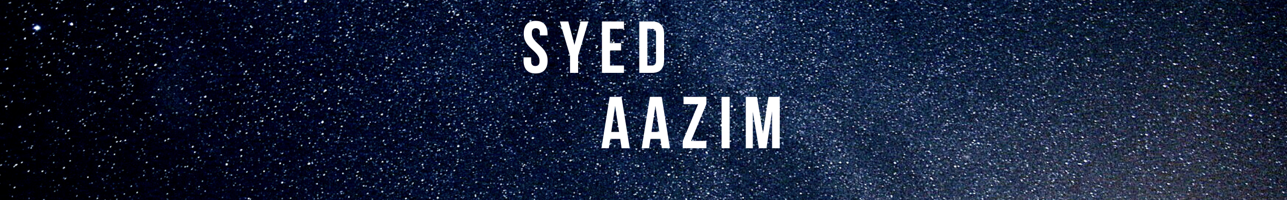 Banner del profilo di syed aazim