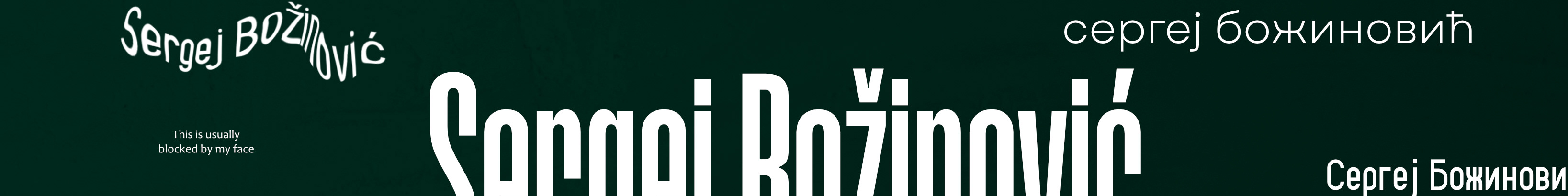 Banner profilu uživatele Sergej Božinović