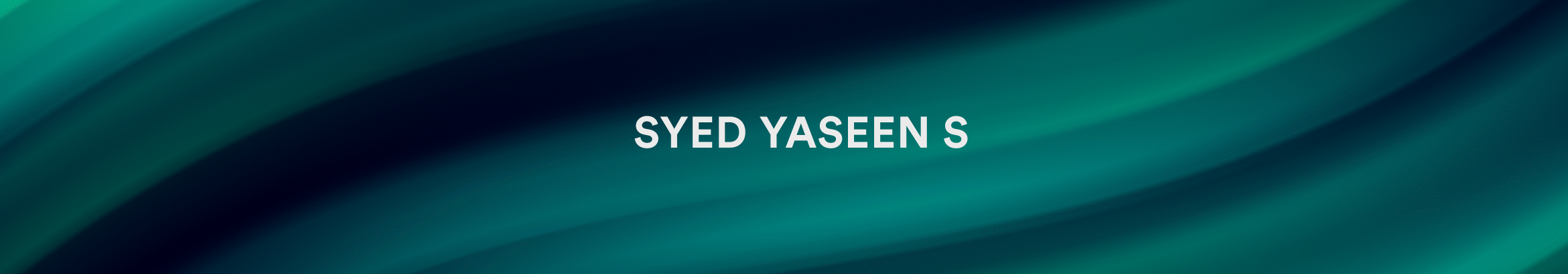 Syed Yaseen's profile banner