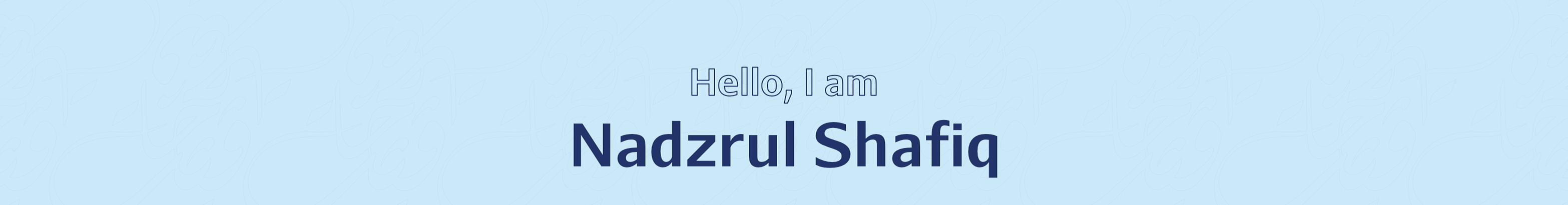 Nadzrul Shafiq's profile banner