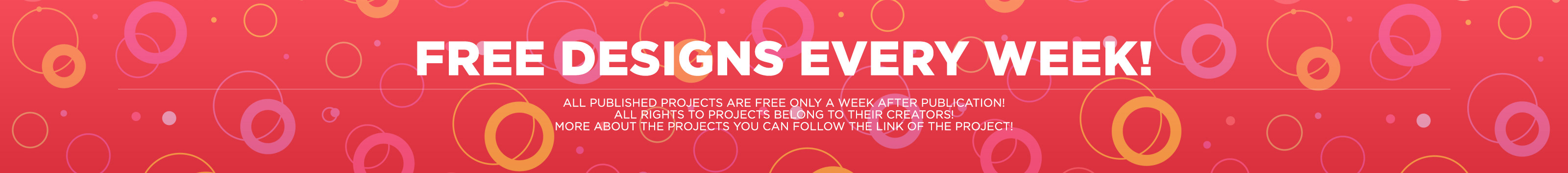 Banner profilu uživatele Free Designs Every Week!