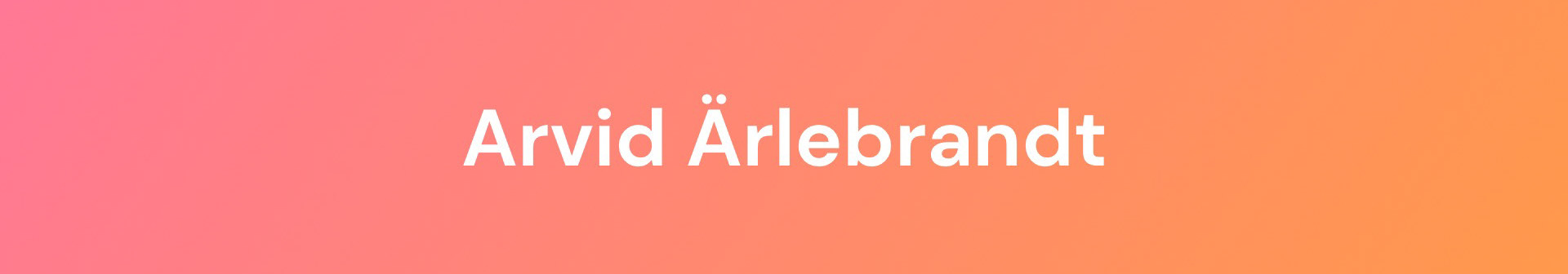 Arvid Ärlebrandt's profile banner