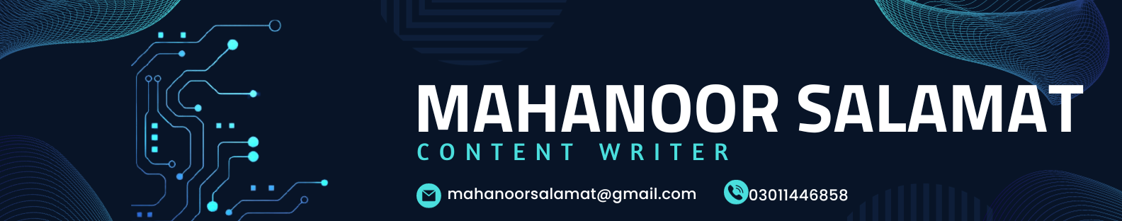 Mahanoor Salamat's profile banner