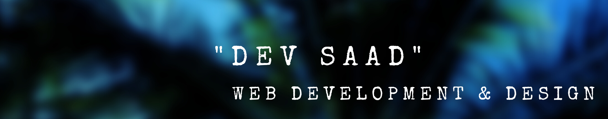 Banner profilu uživatele DevSaad | Website | Landing Page | Sales Funnel