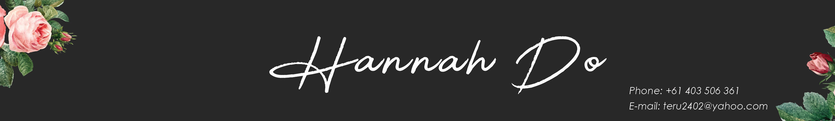 Banner profilu uživatele Hannah Do
