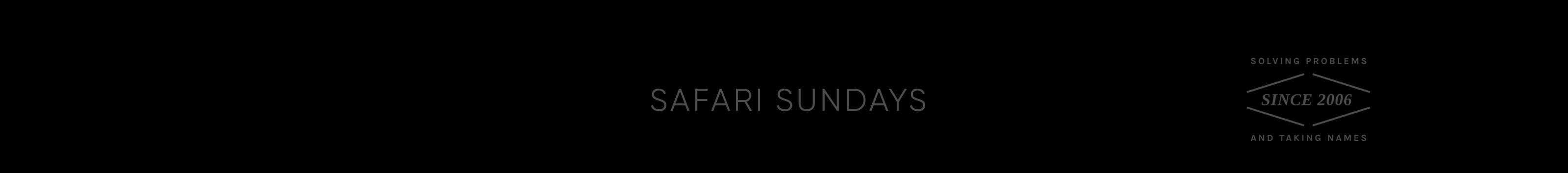 Safari Sundays's profile banner