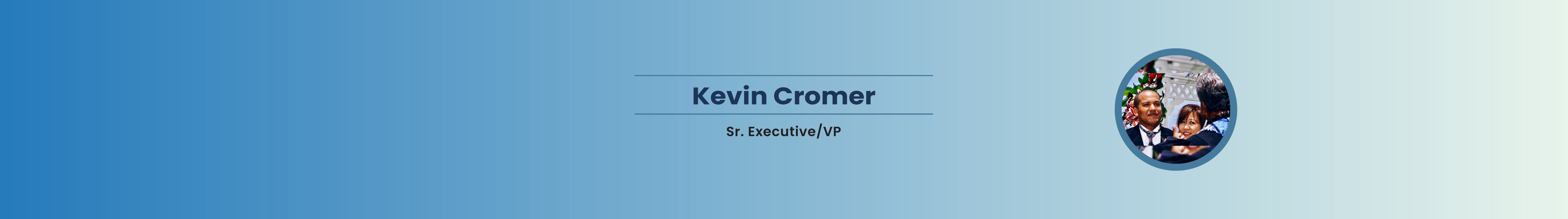 Kevin Cromer 的個人檔案橫幅