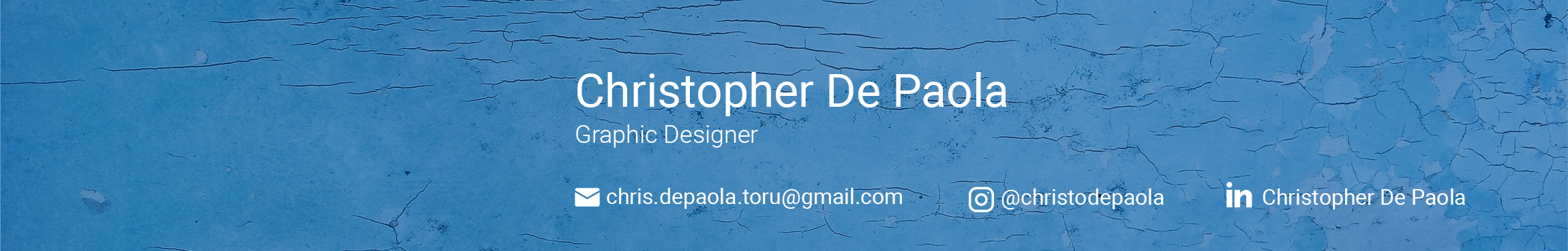 Christopher De Paola's profile banner