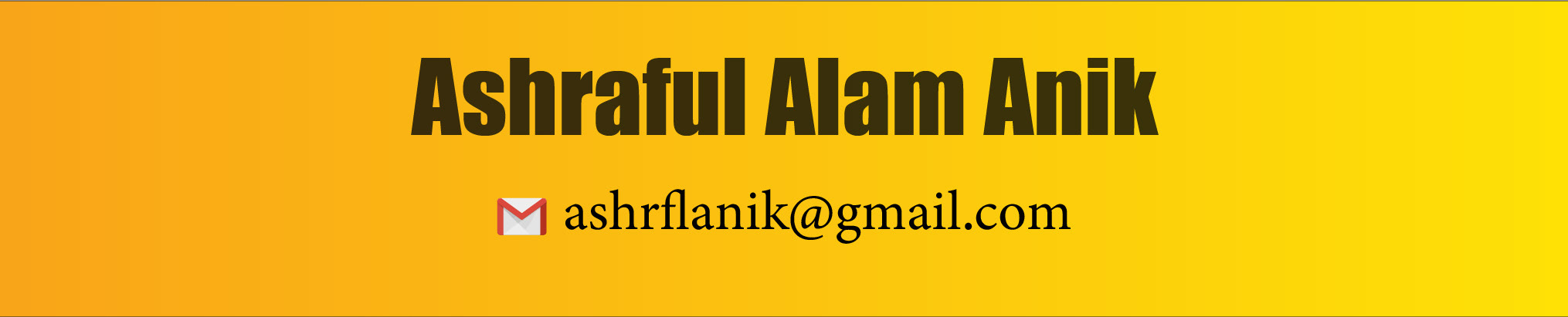 Banner de perfil de Ashraful Alam Anik
