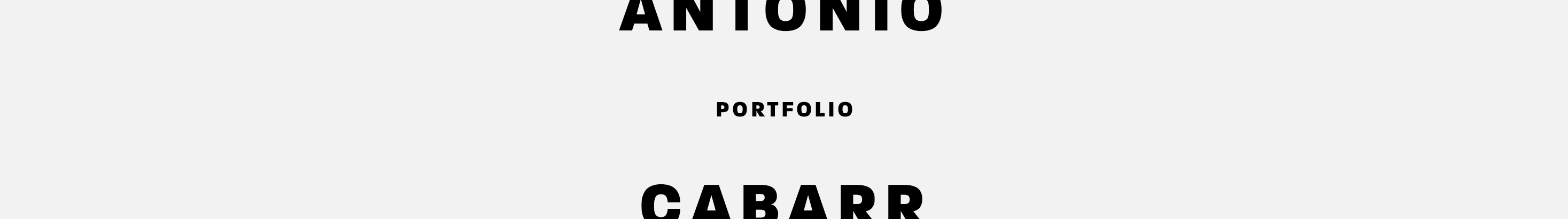 Bannière de profil de Antonio Cabarr