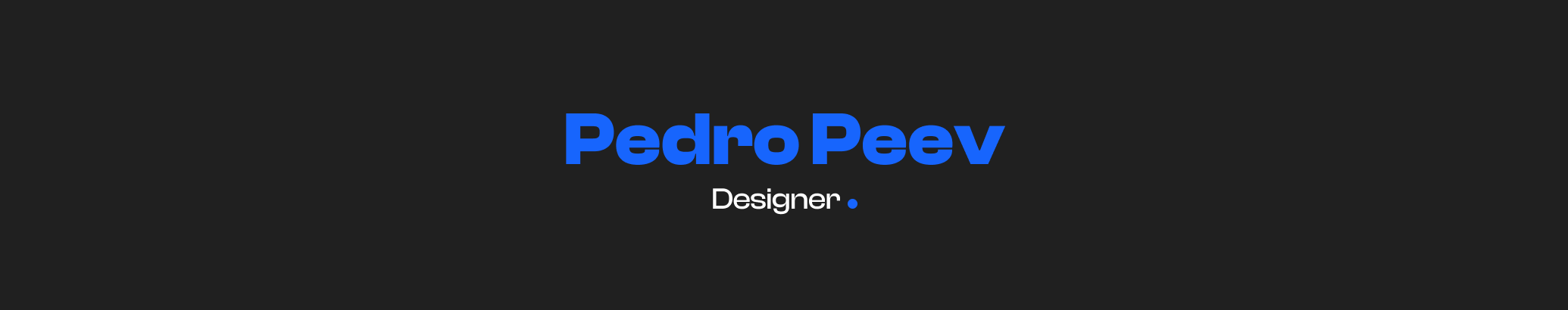 Pedro Peev のプロファイルバナー