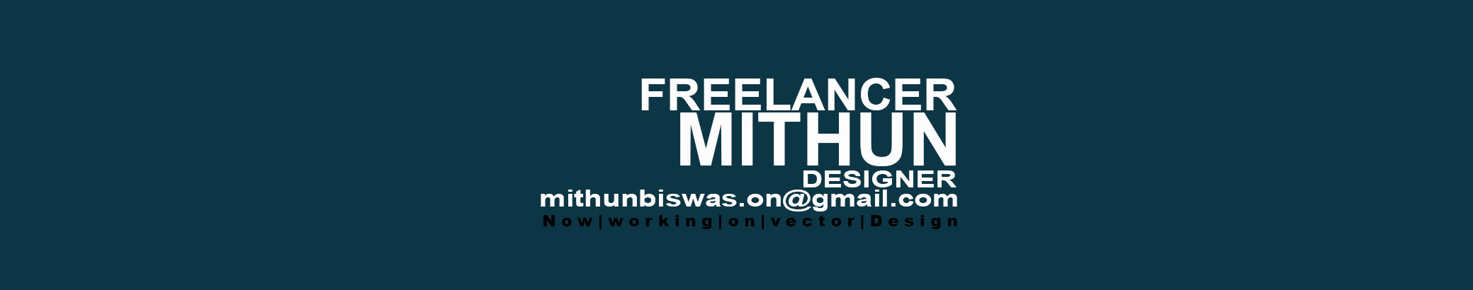 Designer Mithun's profile banner