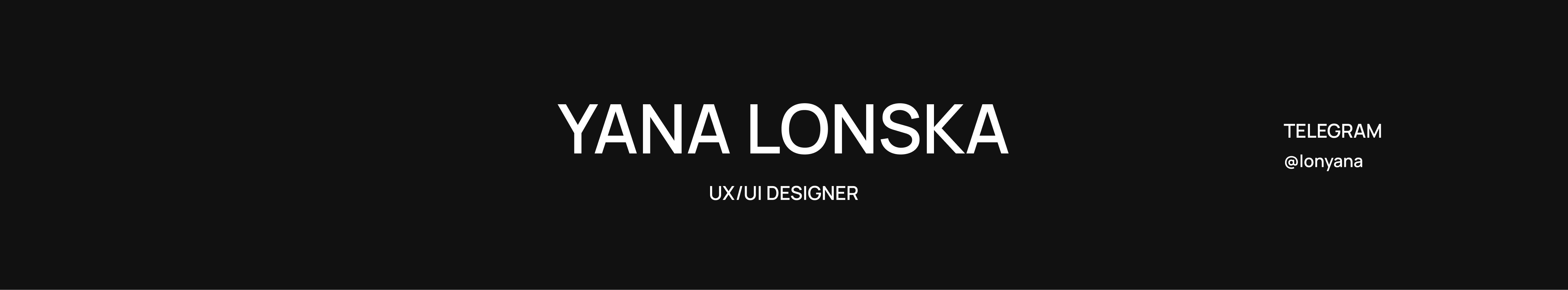 Yana Lonska's profile banner