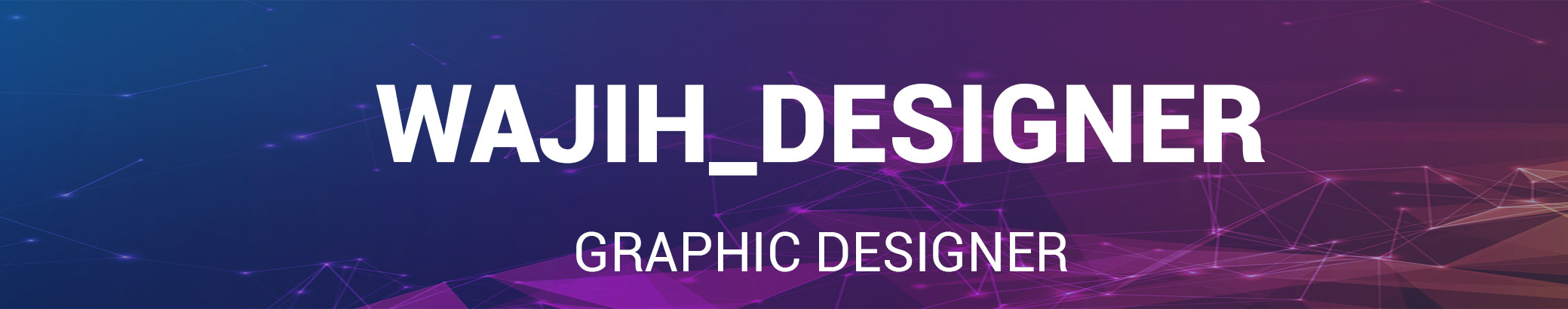 Wajih Designer's profile banner