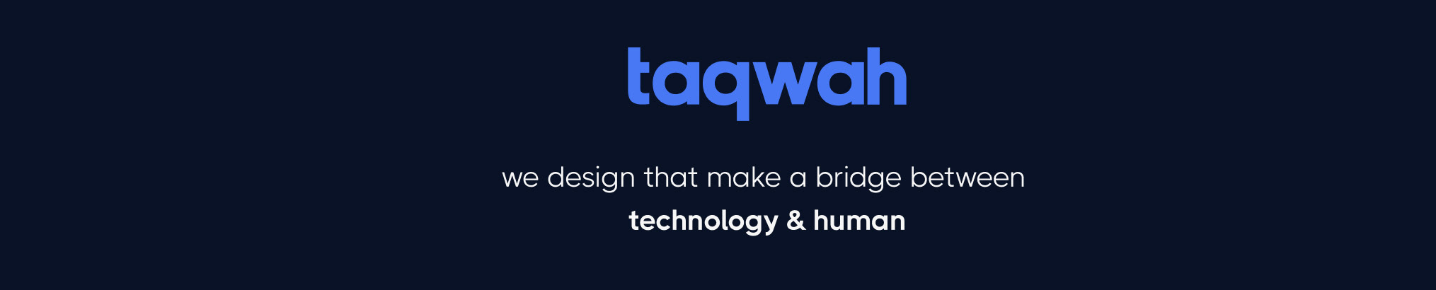Баннер профиля Taqwah - UI/UX Design Agency