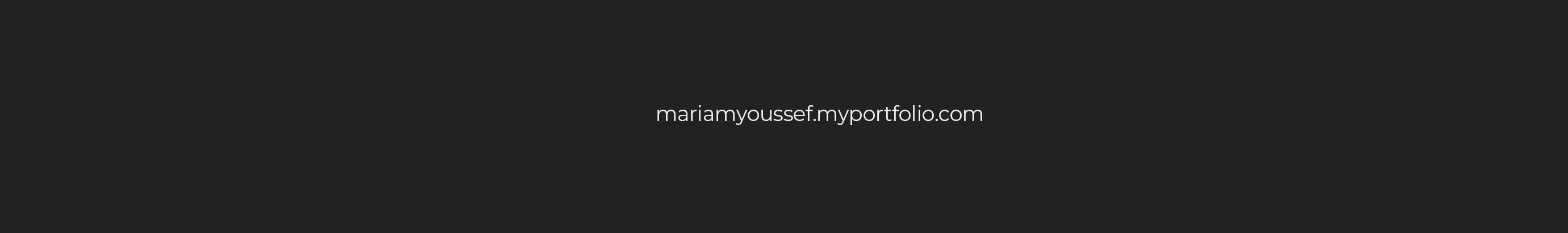 Banner del profilo di Mariam Youssef