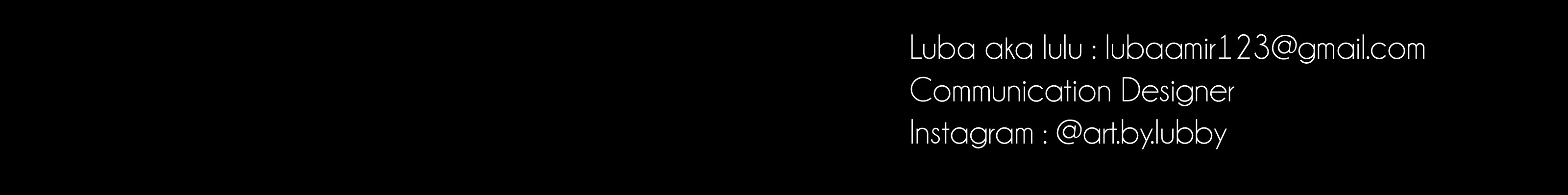 Banner de perfil de luba amir