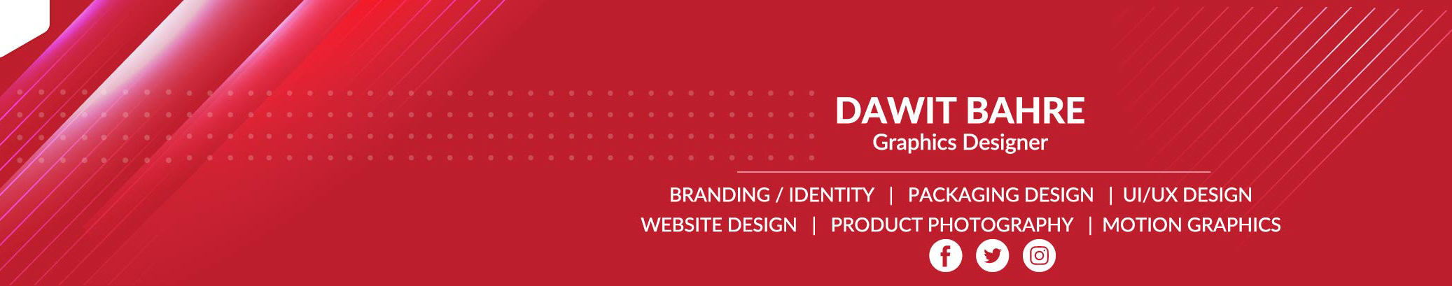 Banner profilu uživatele Dawit Bahre