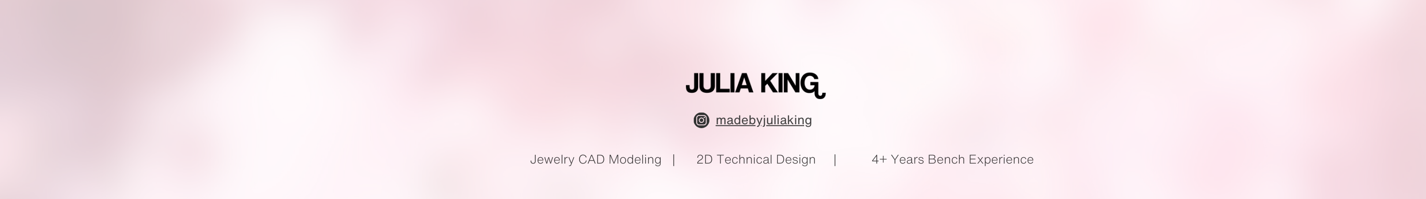 Banner del profilo di Julia King