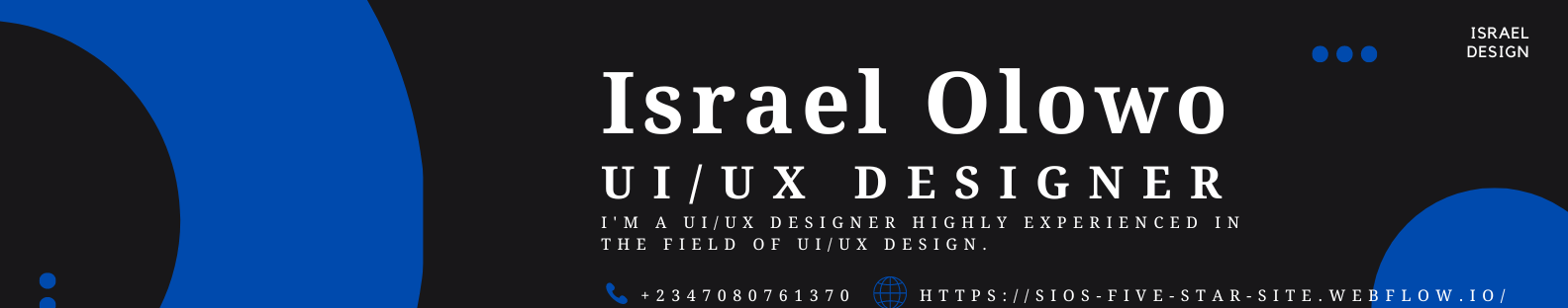 Israel Olowo's profile banner