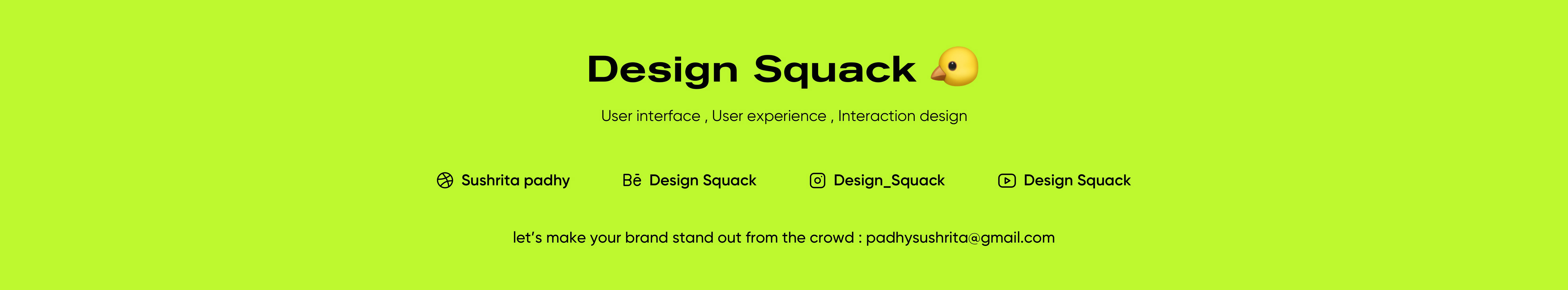 Design Squack's profile banner